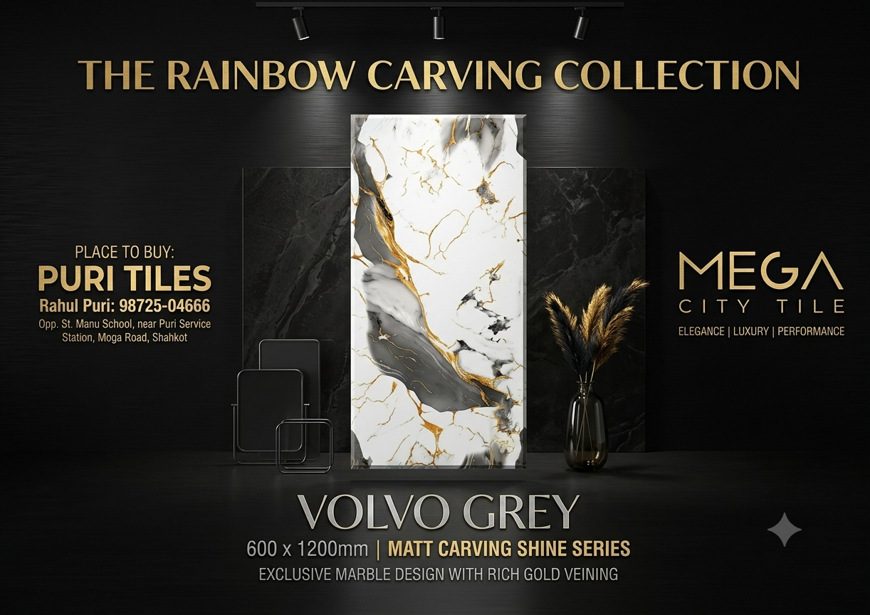 Volvo Grey 600x1200MM MEGA CITY TILES