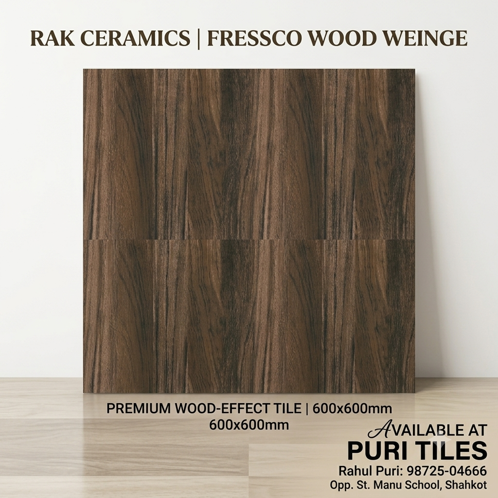 Fressco wood weinge 600x600 mm -RAK CERAMICS