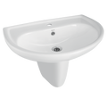 Basins with Half Pedestal