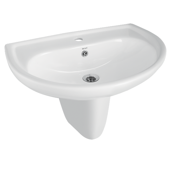 Basins with Half Pedestal