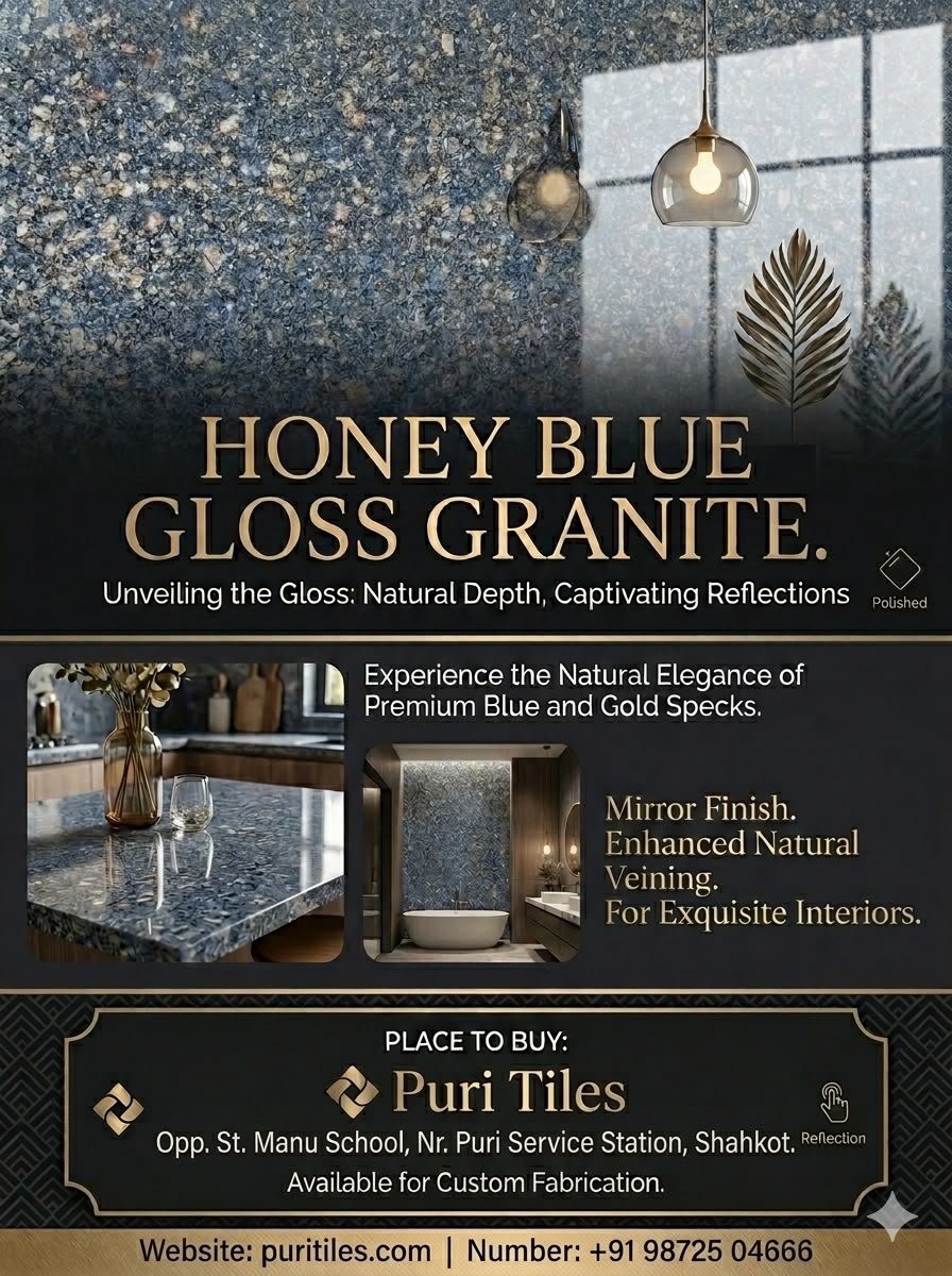 HONEY BLUE GLOSS GRANITE