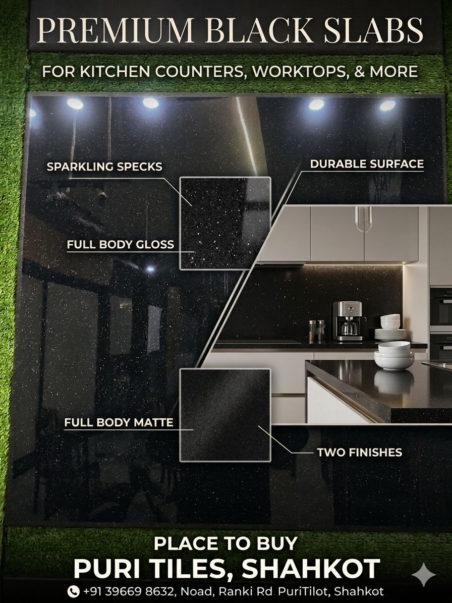 Premium doted black slab