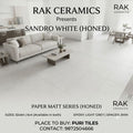 Sandro White Tile by RAK Ceramics