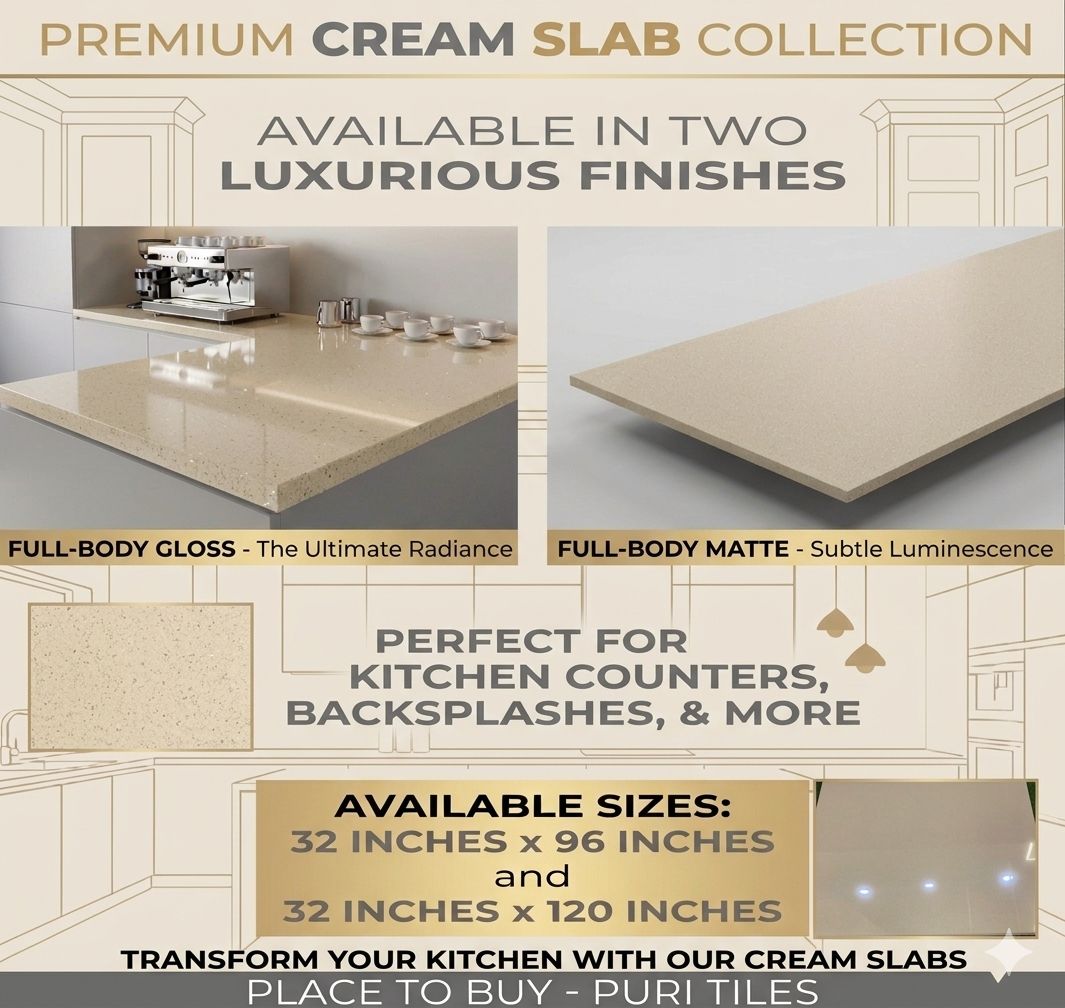 Premium cream slab
