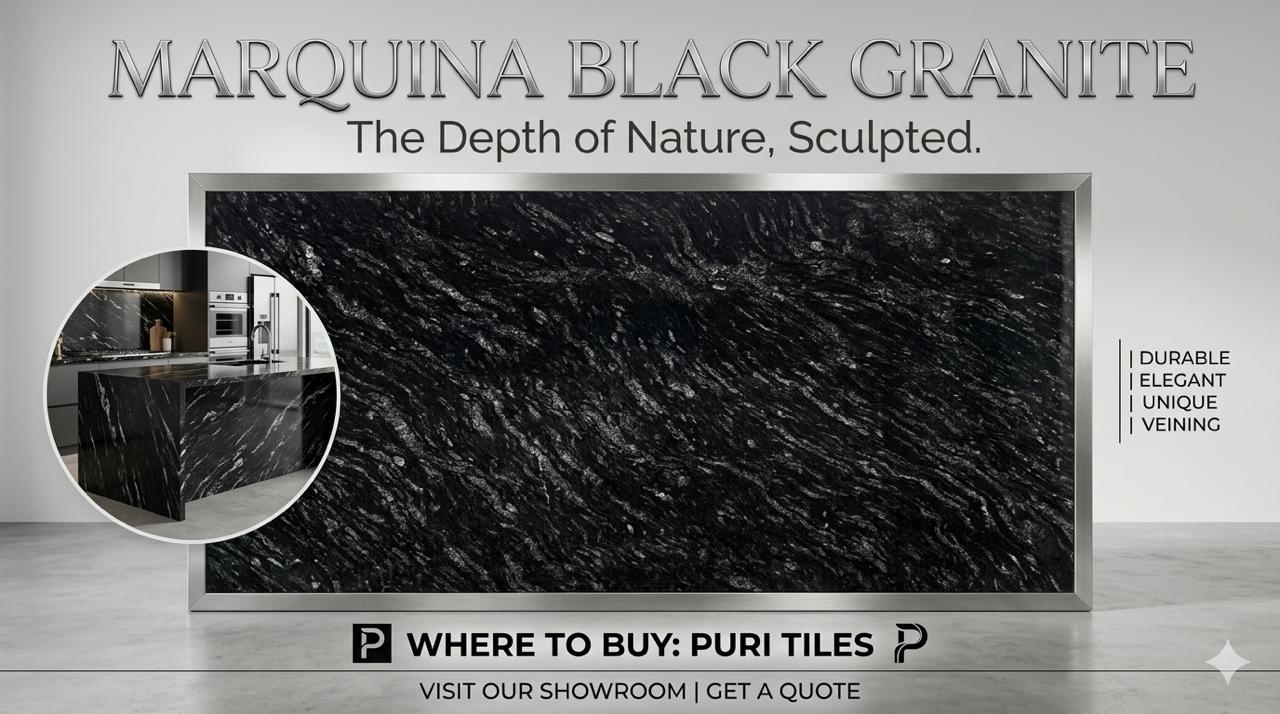 Marquina black granite