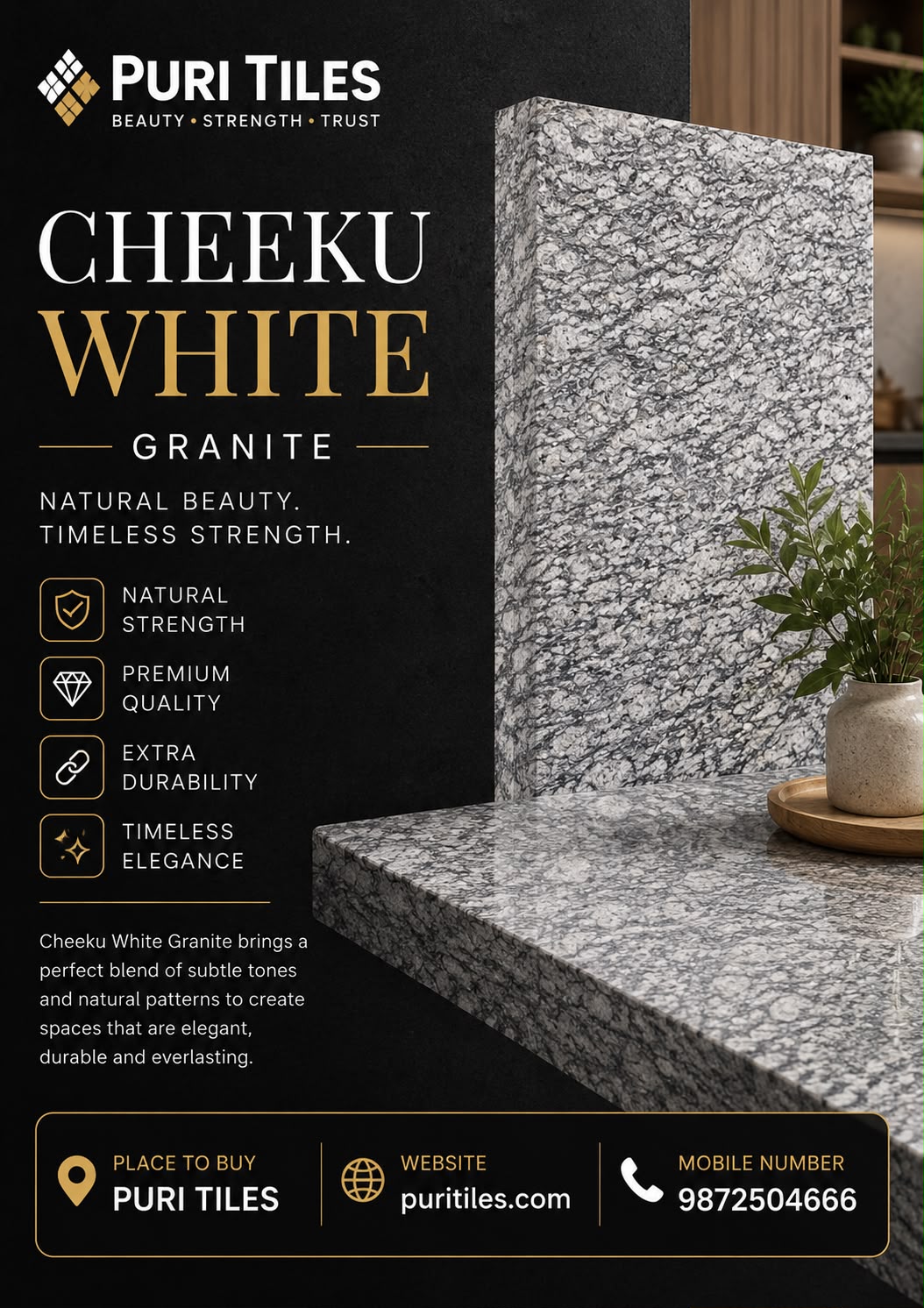 Cheeku white granite